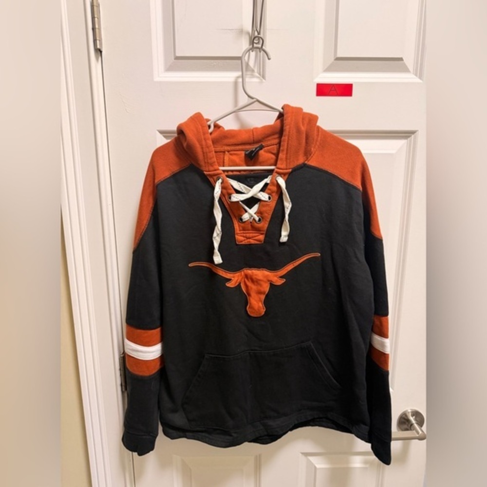 Mens Colosseum Texas Longhorns Lace Up Hoodie